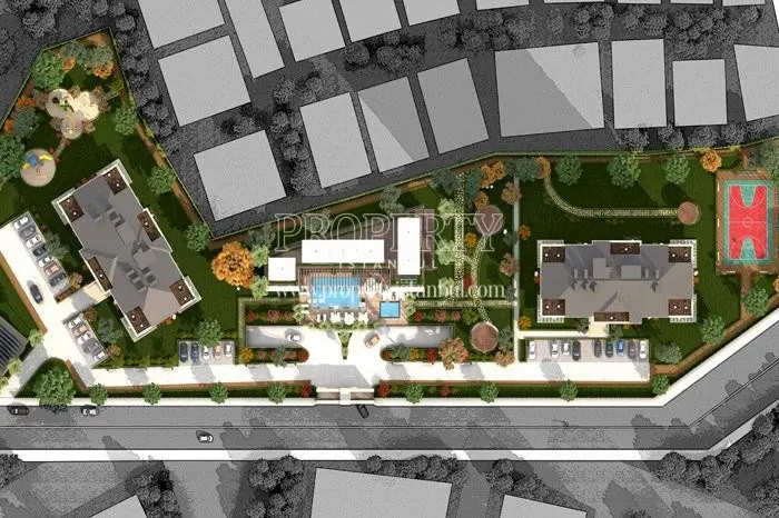 The layout plan of Be Life Kartal compound