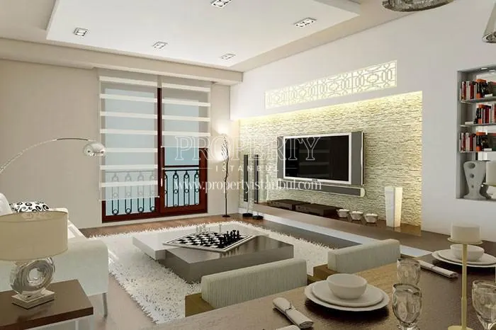 One of the living rooms in Belinay Evleri