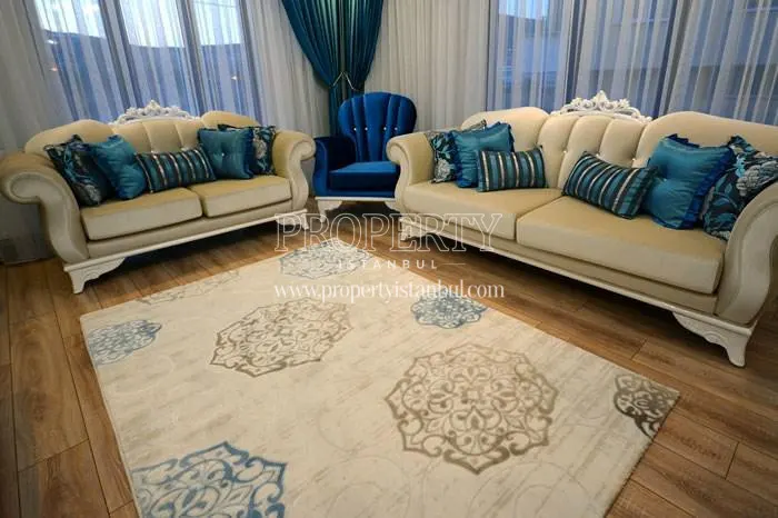 One of the living rooms in Belinay Evleri