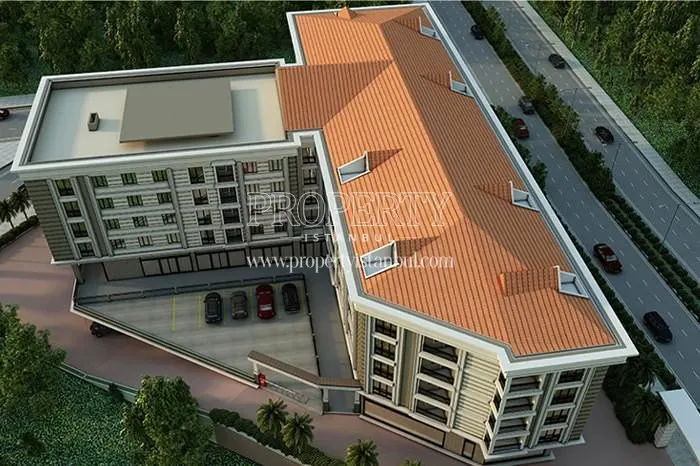 Beyaz Center Residence compound from above