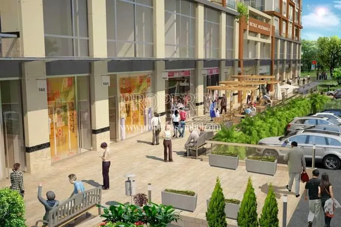 The shopping center in Beyaz Rezidans 2