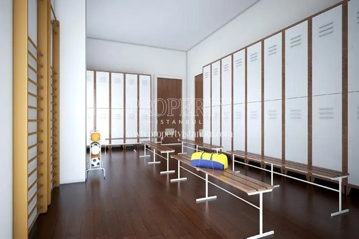 Dressing room in the gym in Beykent Locca