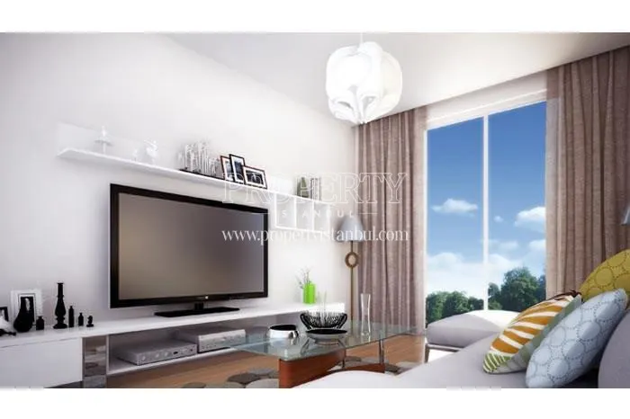 Small living room with a corner sofa in Beykent Locca