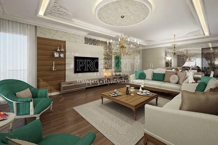 Spacious living room in Beyzade Konagi
