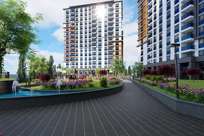 The landscape of the Birlik Parkada compound
