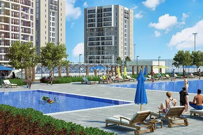 The outdoor swimming pools in Bizimtepe Aydos