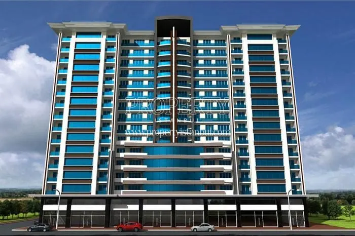 The front side of Blue Residence