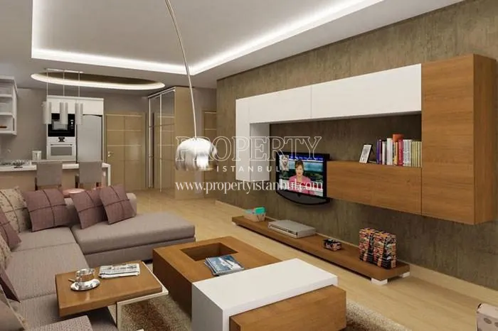 One of the living rooms in Blue Residence