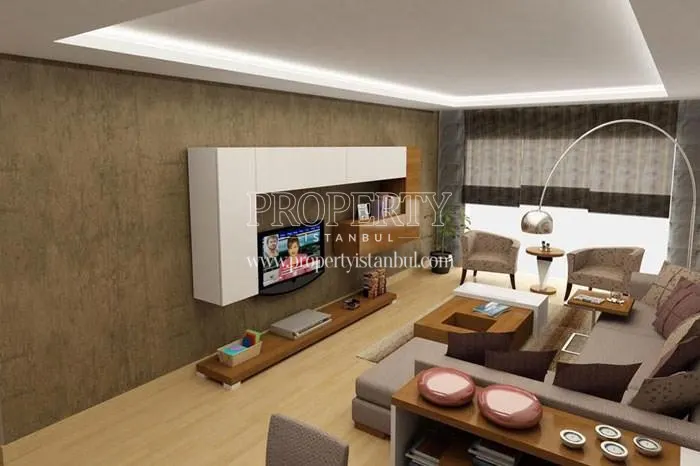 One of the living rooms in Blue Residence
