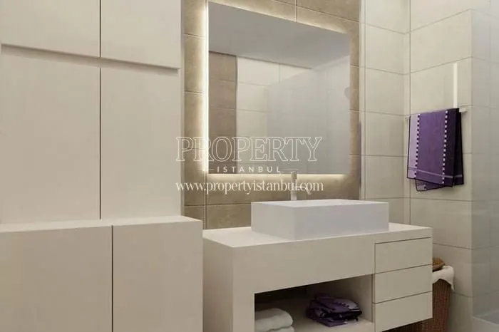 One of the bathrooms in Blue Residence