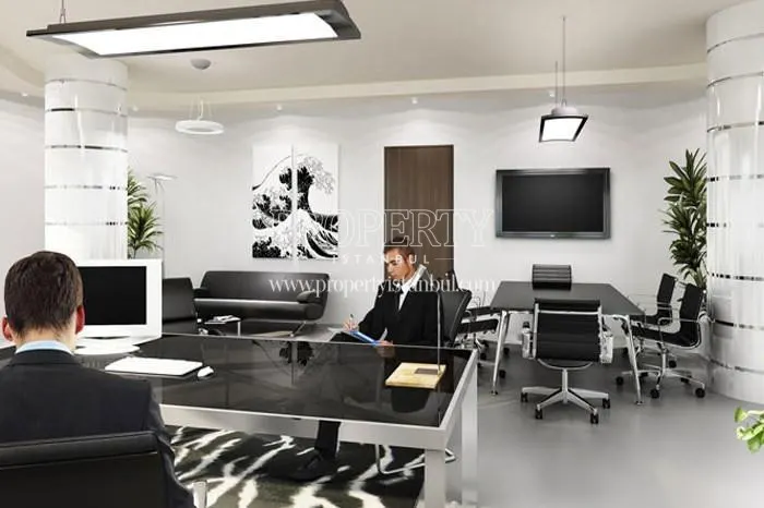 Two men meeting in the office in Bomonti Business Center