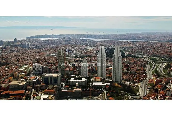 Bomonti Business Center view with the other buildings in the district