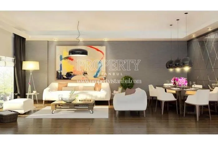 White lounge suite and chairs in one of the living rooms in Bosspoint