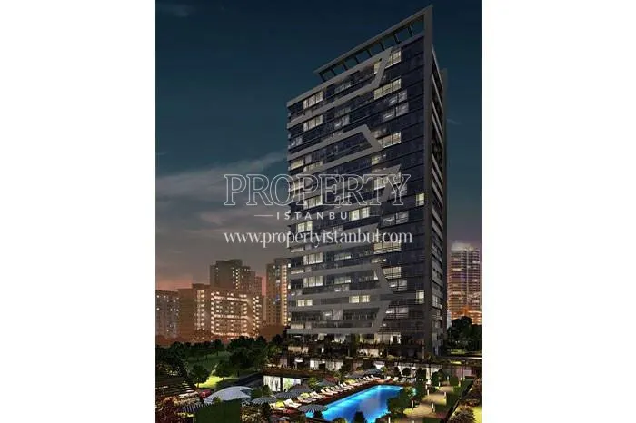 Brooklyn Park building when the lights are switched on