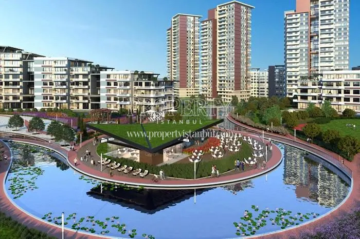 Artificial lake in Bulvar Istanbul