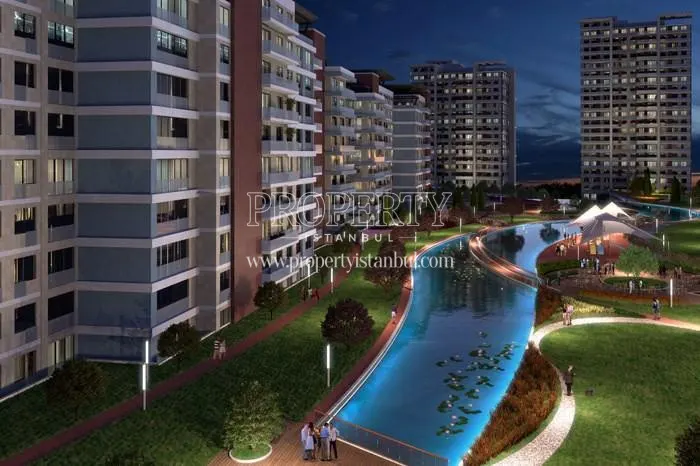 Artificial lake in Bulvar Istanbul