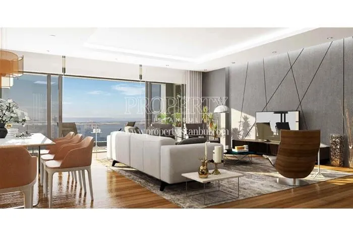 Spacious living room in Burc Sitesi