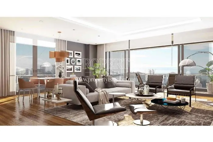 Spacious living room in Burc Sitesi