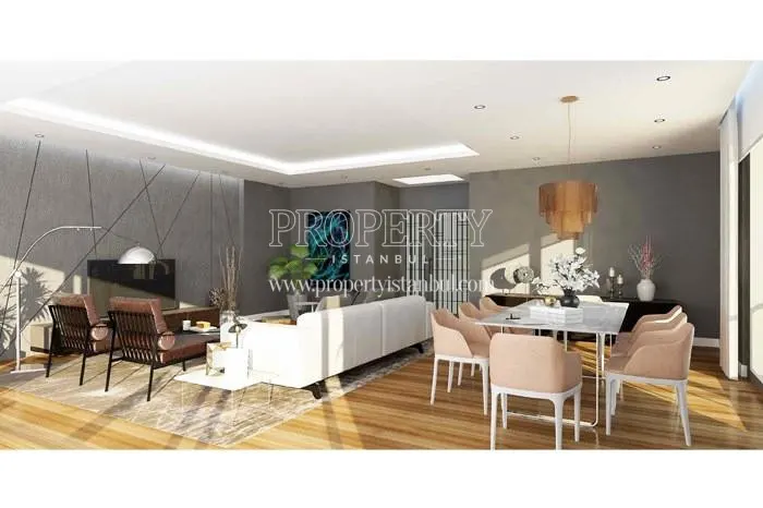 One of the living rooms in Burc Sitesi