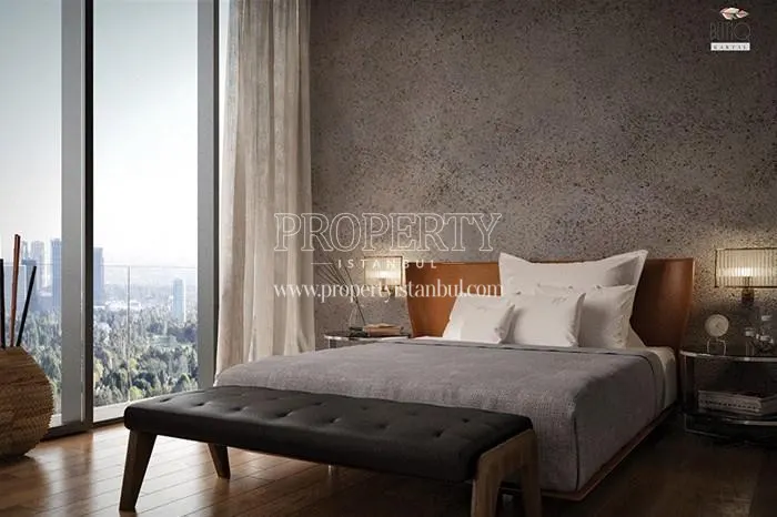 One of the master bedrooms in Butiq Yasam Kartal