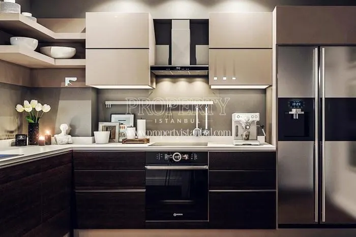 One of the kitchens in Buyuk Konak Residence