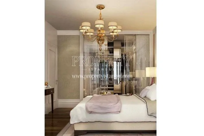 Luxury master bedroom in Buyukyali Istanbul