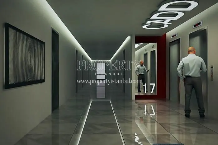 The corridors of the Cadde 24 building