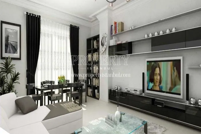 One of the living rooms in Cadde Varlik Residence