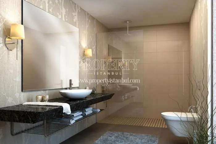 One of the bathrooms in Camlica'da Mesa
