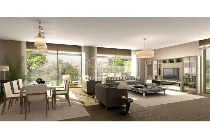 Spacious living room in Camlica'da Mesa