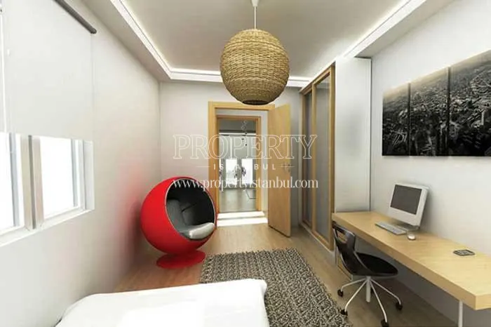 The bedroom with a study desk in Casa Mia Tuzla