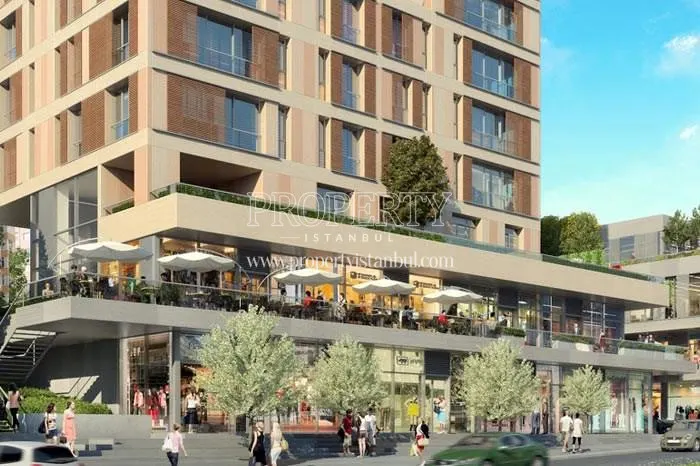 The shops and restaurants in Cebeci Residence