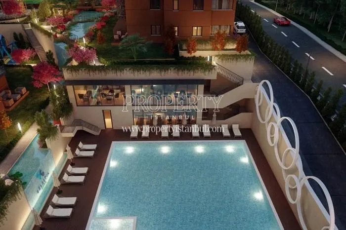 The outdoor swimming pool in Celestia Life