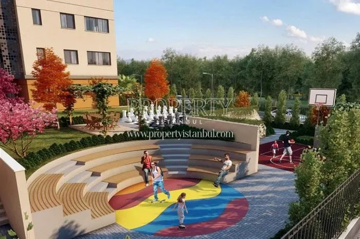 Sports fields in the Celestia Life compound