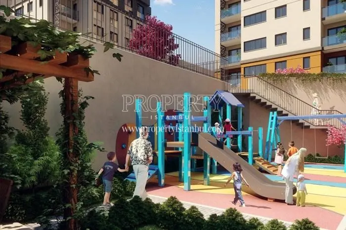 Playground for children in the Celestia Life compound