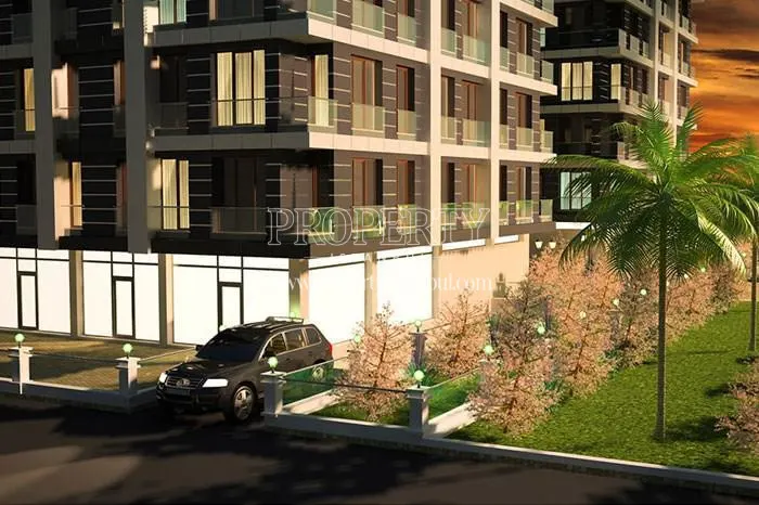 Garage entrance in the Cennet Evler compound