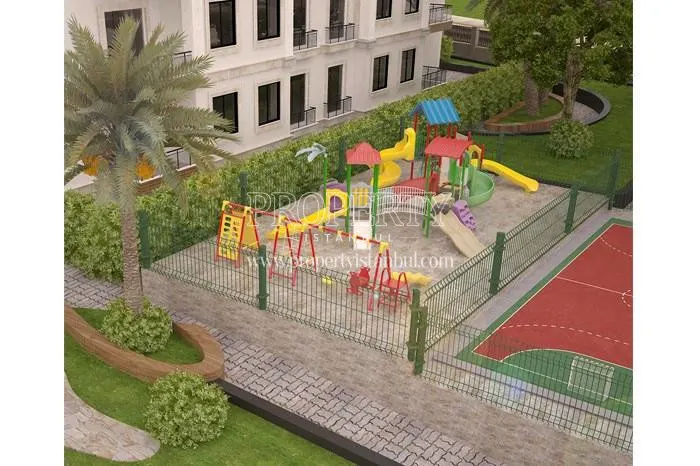 Playground for children in Cetsa Park Evleri