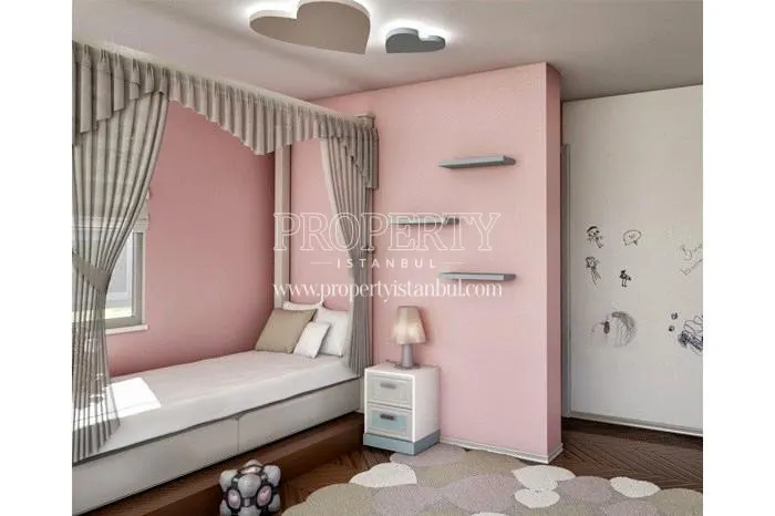 Small elegant bedroom for a girl in Cetsa Park Evleri