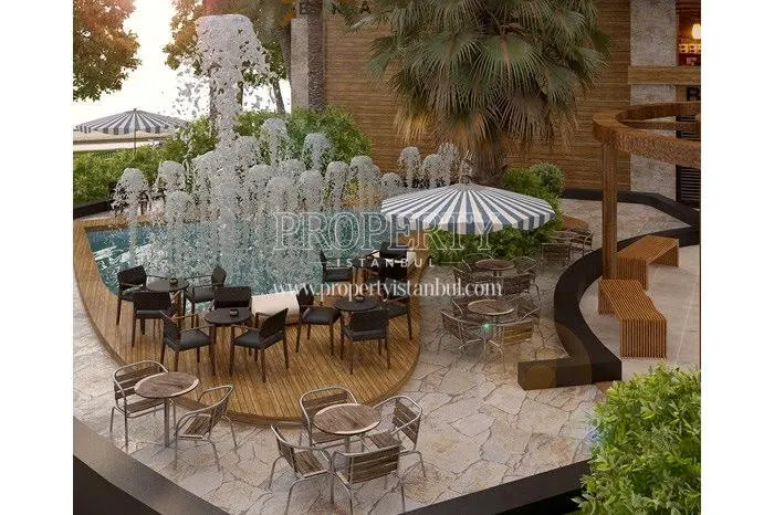 The cafe in Cetsa Park Evleri