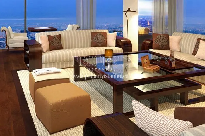 One of the living rooms in Ciftci Towers