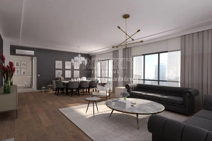 A spacious living room in Cimen Residence