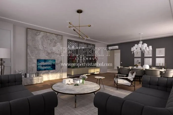 A spacious living room in Cimen Residence