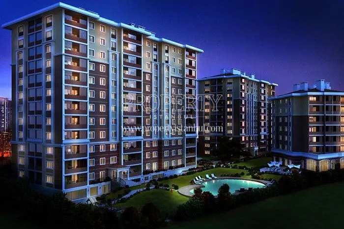 Cinar6 Evleri blocks at night