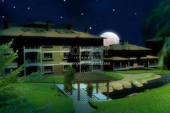 City Court Bahcesehir compound at night