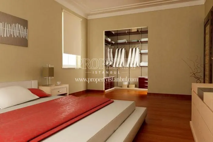 One of the master bedrooms in City Court Bahcesehir