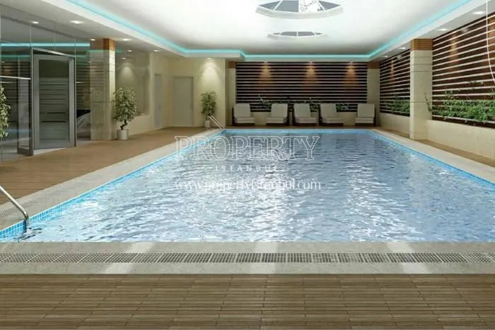 The indoor swimming pool of Code Istanbul
