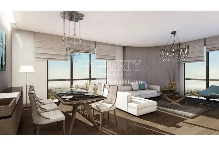 One of the living rooms in Cuento Istanbul