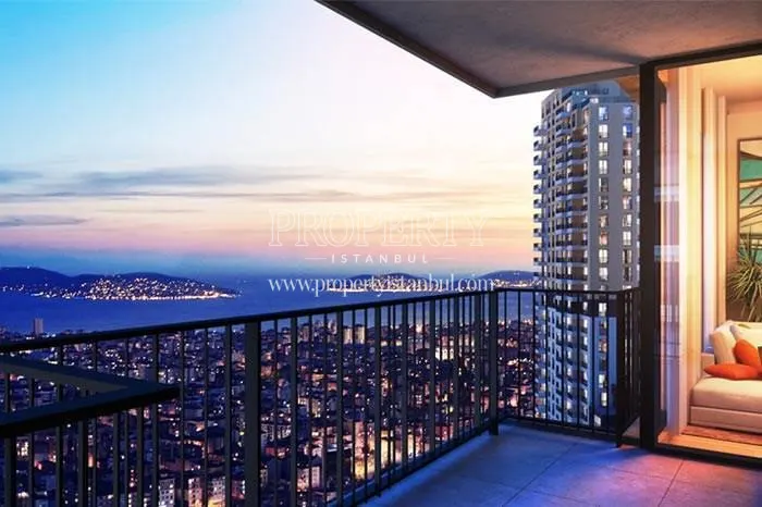 The unit balcony in DKY Kartal