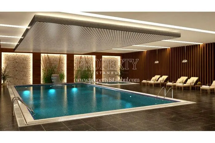 The indoor swimming pool of the DNZ Kurtkoy compound