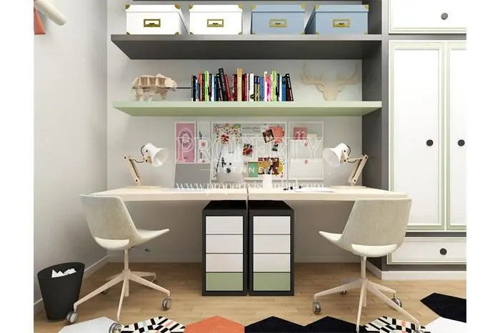 Study desk in one of the DNZ Kurtkoy apartments